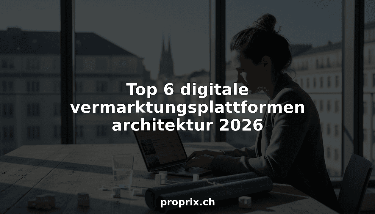 Top 6 digitale vermarktungsplattformen architektur 2026